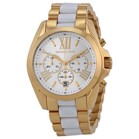 michael kors ladies bradshaw watch mk5743|Michael Kors Bradshaw Chronograph White Dial Two.